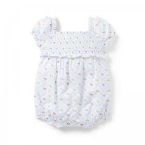 The Lily Floral Smocked Baby Romper - Janie And Jack