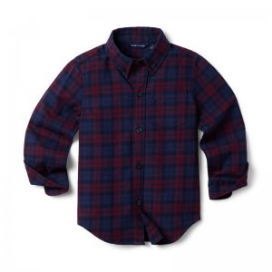 Plaid Brushed Twill Shirt - Janie And Jack