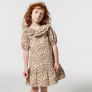 Leopard Puff Sleeve Ruffle Dress - Janie And Jack