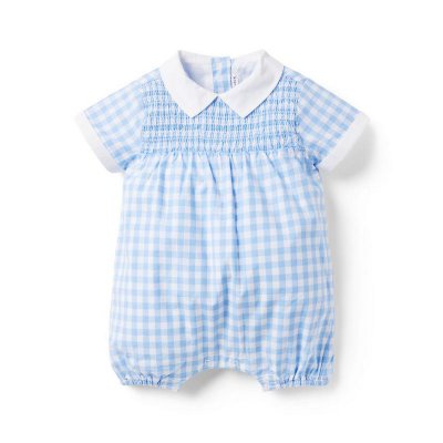 Baby Gingham Smocked Romper - Janie And Jack