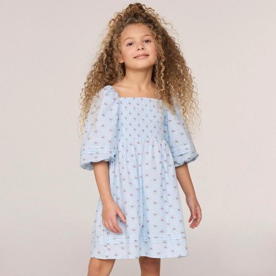 The Natalie Floral Smocked Bubble Sleeve Dress - Janie And Jack