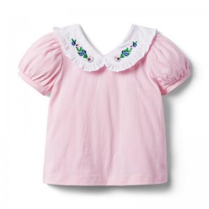 Embroidered Floral Jersey Top - Janie And Jack