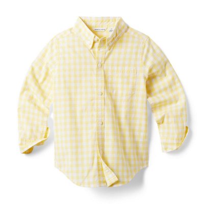 Gingham Poplin Shirt - Janie And Jack