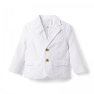 Linen-Cotton Blazer - Janie And Jack