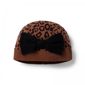 Leopard Bow Sweater Beanie - Janie And Jack