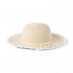 Crochet Trim Straw Sun Hat - Janie And Jack