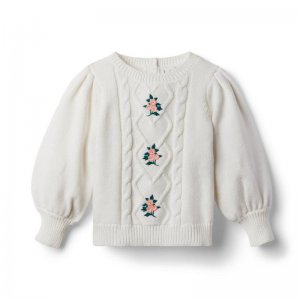 Embroidered Cable Knit Sweater - Janie And Jack