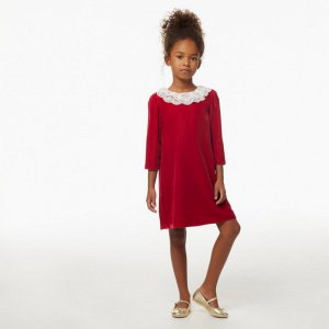 Velvet Lace Collar Dress- Janie And Jack