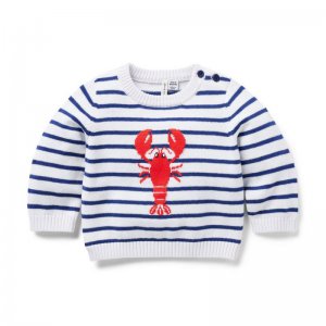 Baby Lobster Striped Sweater - Janie And Jack