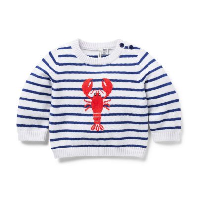 Baby Lobster Striped Sweater - Janie And Jack