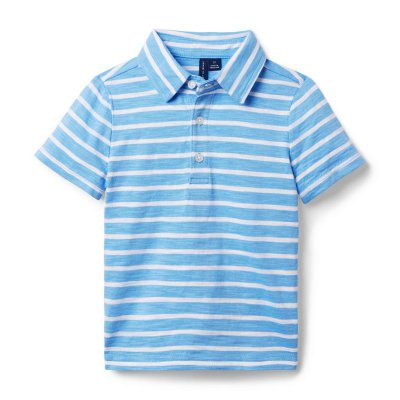 The Striped Slub Polo - Janie And Jack