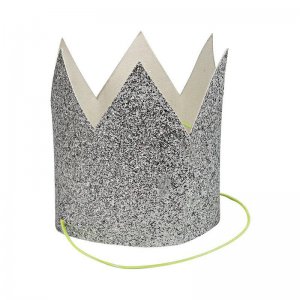 Meri Meri Silver Glitter Party Crown Set - Janie And Jack