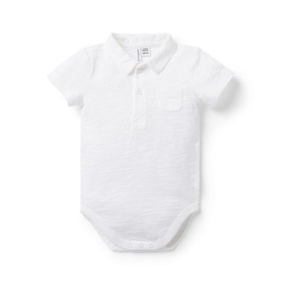 The Slub Polo Bodysuit For Baby - Janie And Jack