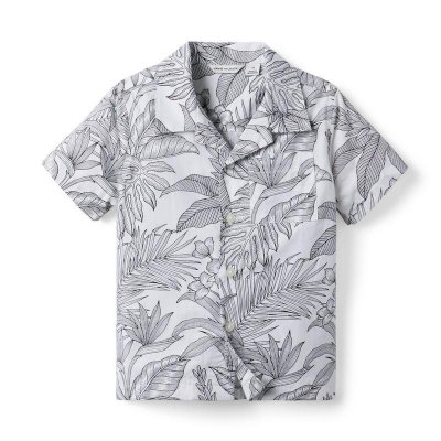 Palm Poplin Cabana Shirt - Janie And Jack