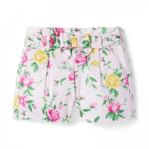 Floral Bow Satin Short - Janie And Jack