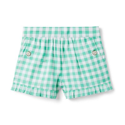 Gingham Ruffle Hem Short - Janie And Jack