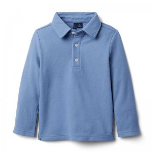 The Long Sleeve Pique Polo - Janie And Jack