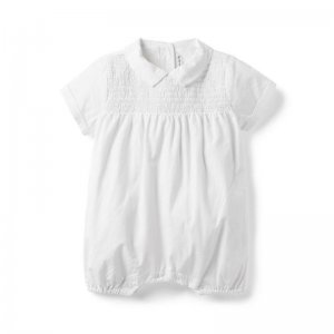 Baby Smocked Poplin Romper - Janie And Jack