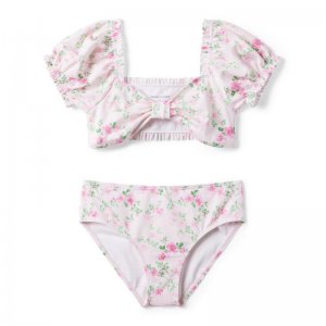 Floral Puff Sleeve Recycled 2-Piece Swimsuit - Janie And Jack