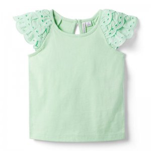 Eyelet Sleeve Jersey Top - Janie And Jack