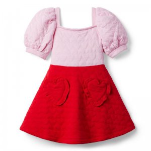 Quilted Heart Jacquard Dress - Janie And Jack