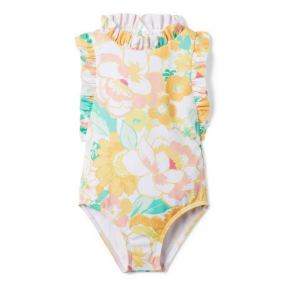 Floral Ruffle Recycled Swimsuit - Janie And Jack