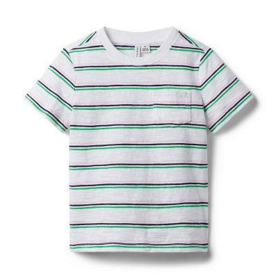 Striped Slub Pocket Tee - Janie And Jack