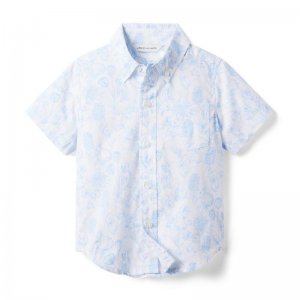 Bunny Toile Poplin Shirt - Janie And Jack