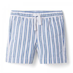 Striped Twill Pull-On Short - Janie And Jack