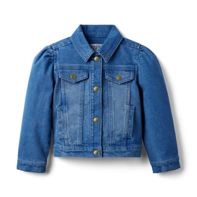 Denim Puff Sleeve Jacket - Janie And Jack