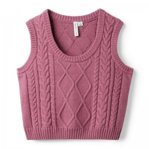 Cable Knit Cropped Sweater Vest - Janie And Jack