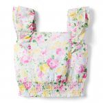 Floral Smocked Waist Chiffon Top - Janie And Jack