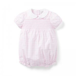 The Charlotte Gingham Smocked Baby Romper - Janie And Jack