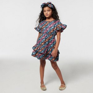 Diagonal Floral Stripe Ruffle Dress - Janie And Jack