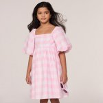 Gingham Bubble Sleeve Dress - Janie And Jack