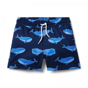 Whale Recycled Swim Trunk - Janie And Jack