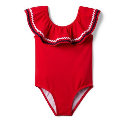 Ric Rac Ruffle Swimsuit - Janie And Jack