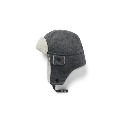 Herringbone Sherpa-Lined Trapper Hat - Janie And Jack