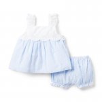 Baby Eyelet Striped Seersucker Matching Set - Janie And Jack