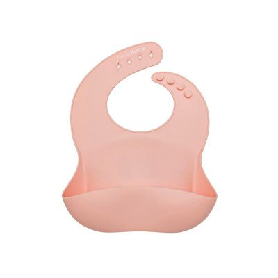 Loulou Lollipop Pink Quartz Silicone Bib - Janie And Jack