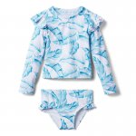 Palm Leaf Recycled Rash Guard Set - Janie And Jack