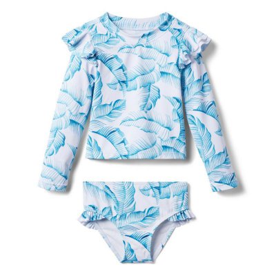 Palm Leaf Recycled Rash Guard Set - Janie And Jack