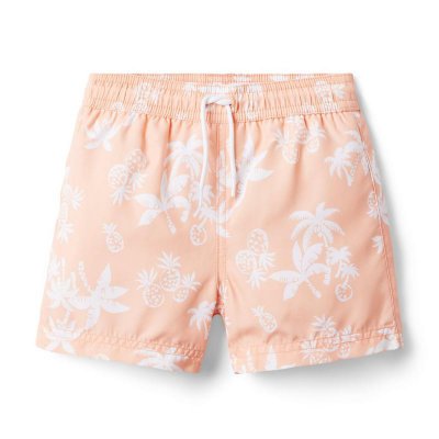 Pineapple Palm Recycled Swim Trunk - Janie And Jack