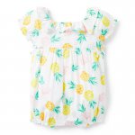 Baby Pineapple Ruffle Poplin Romper- Janie And Jack