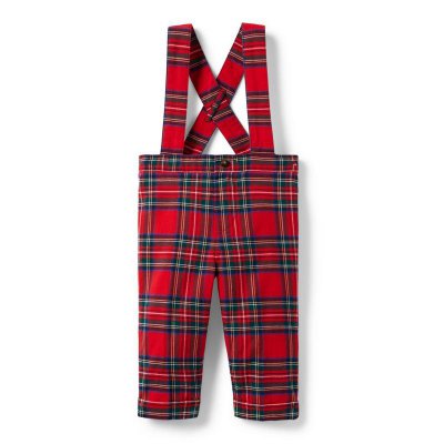 Baby Plaid Suspender Pant - Janie And Jack