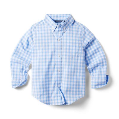 Gingham Poplin Shirt - Janie And Jack