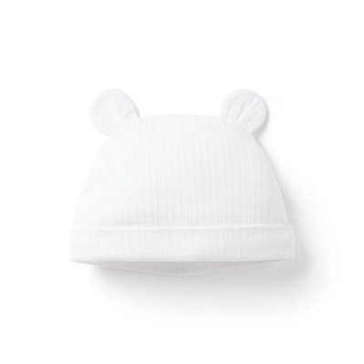 Baby Pointelle Bear Ear Beanie - Janie And Jack