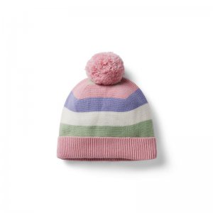 Striped Pom Beanie- Janie And Jack