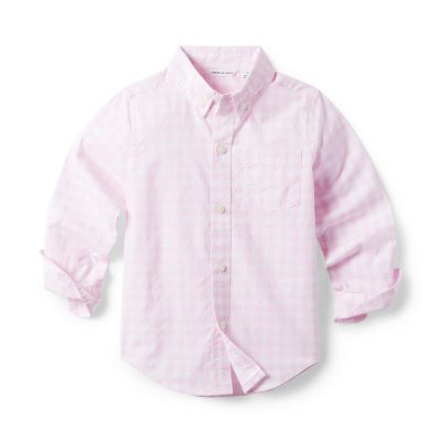 Gingham Poplin Shirt - Janie And Jack