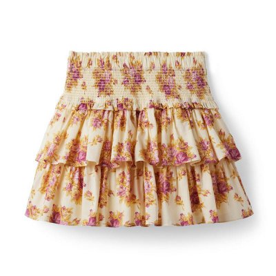 The Hailey Floral Smocked Skirt - Janie And Jack